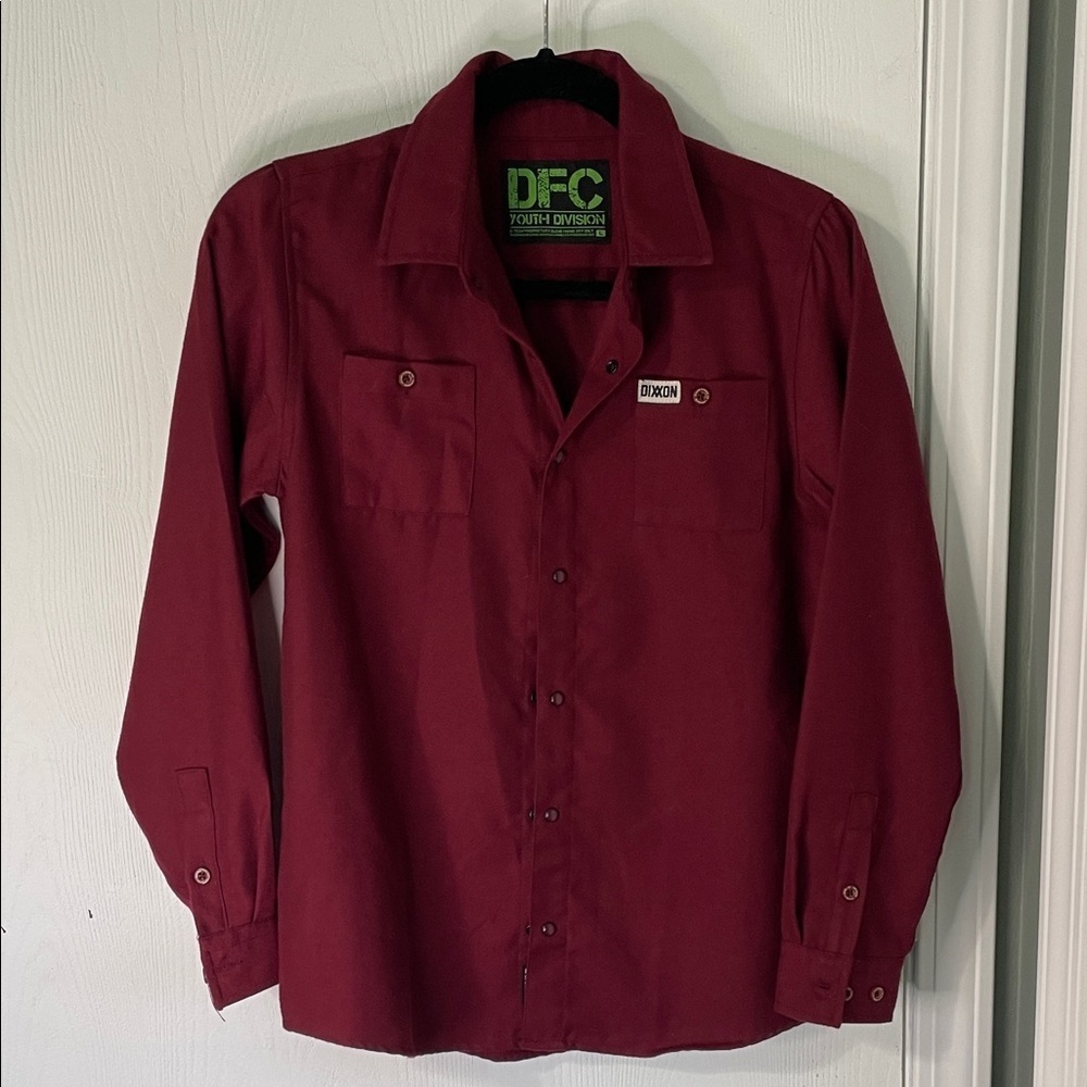 DIXXON Flannel Co Like New Pearl Snap Button Down Long Sleeve Maroon Size Large